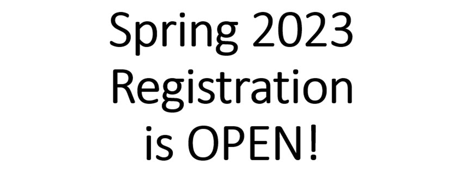 Registration is Open